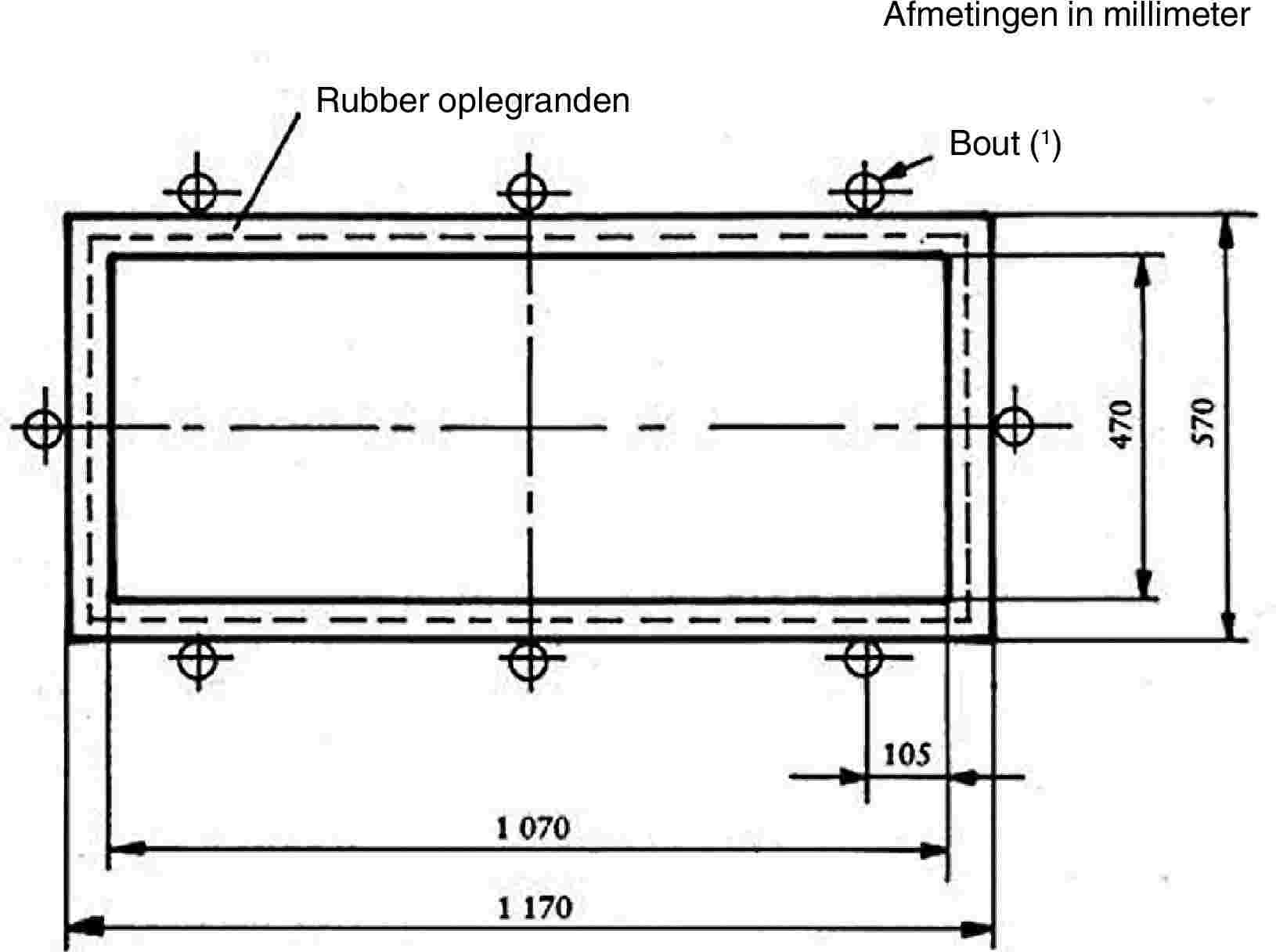 Rubber oplegrandenAfmetingen in millimeterBout (1)