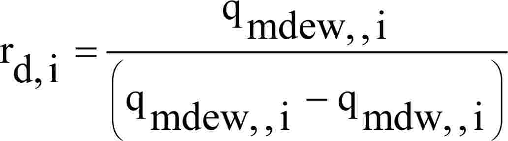 rd,i = qmdew,,i (qmdew,,i - qmdw,,i)