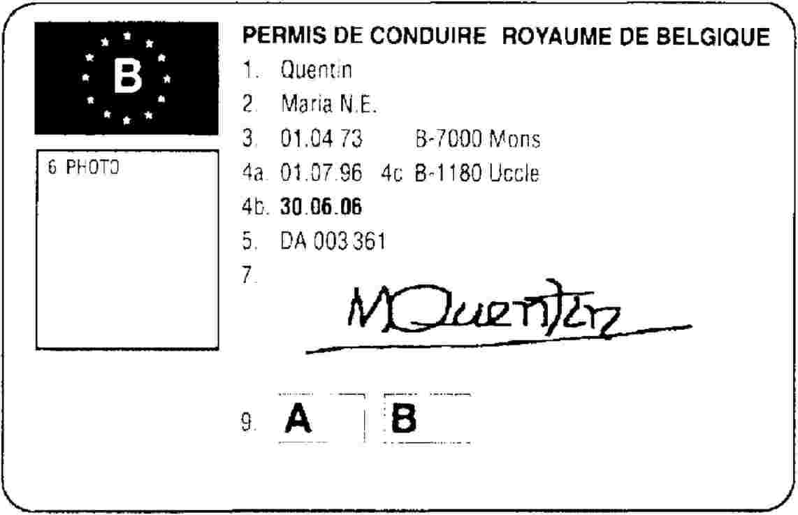 Carta De ConduÃ§Ã£o Motociclos Rasmi Wix P 6054