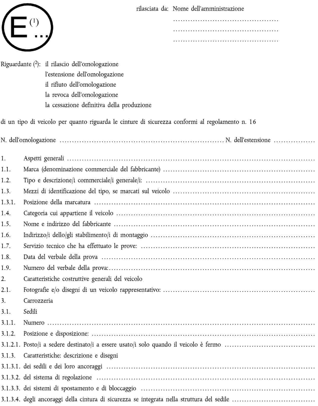 Estensione regolabile omologata per cintura di sicurezza universale,  omologata